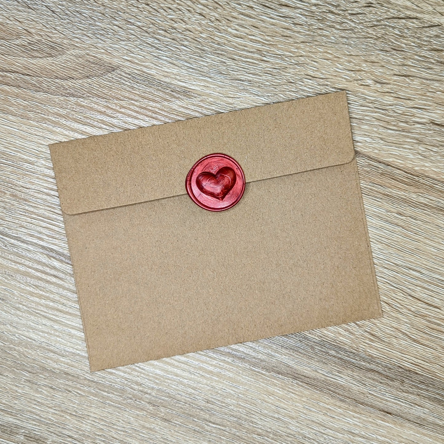 3D Heart Wax Seal Stickers
