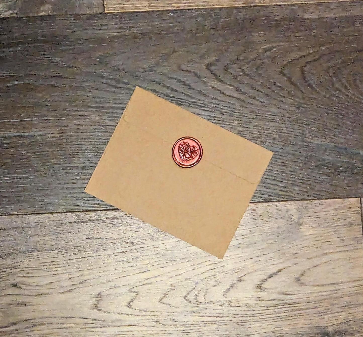 Geometric Heart Wax Seal Stickers